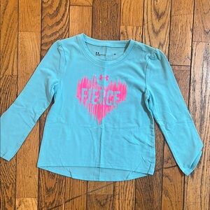 Under Armour Kids Fierce Heart Long Sleeve Shirt - Blue